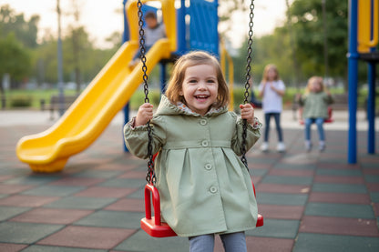 جاكيتات ملونة للبنات الصغيرات مع غطاء رأس