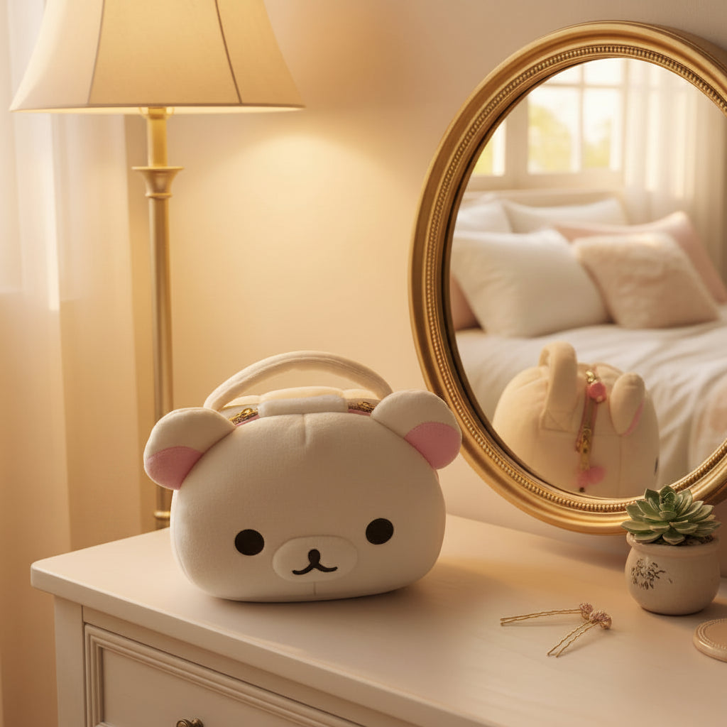 Bear Plush Cosmetic Bags