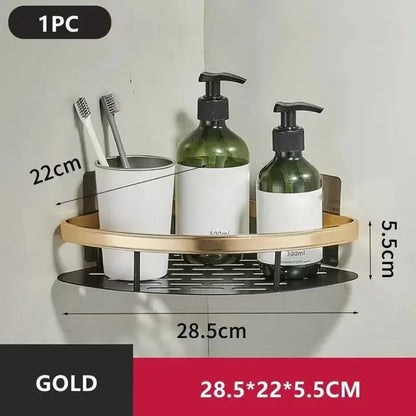 Wall Mounted No Drill Bathroom Shelves
