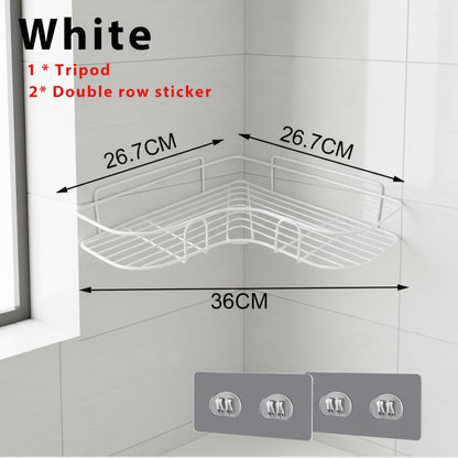 No-Drill Storage Rack Bathroom Shelves