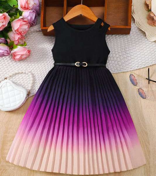 Robe à couleurs dégradées pour fille