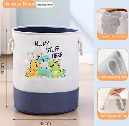 Folding Linen Storage Baskets With Handle