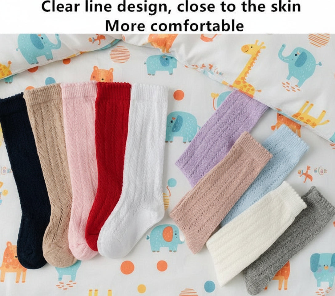 Hollow Mesh Comfortable High Socks