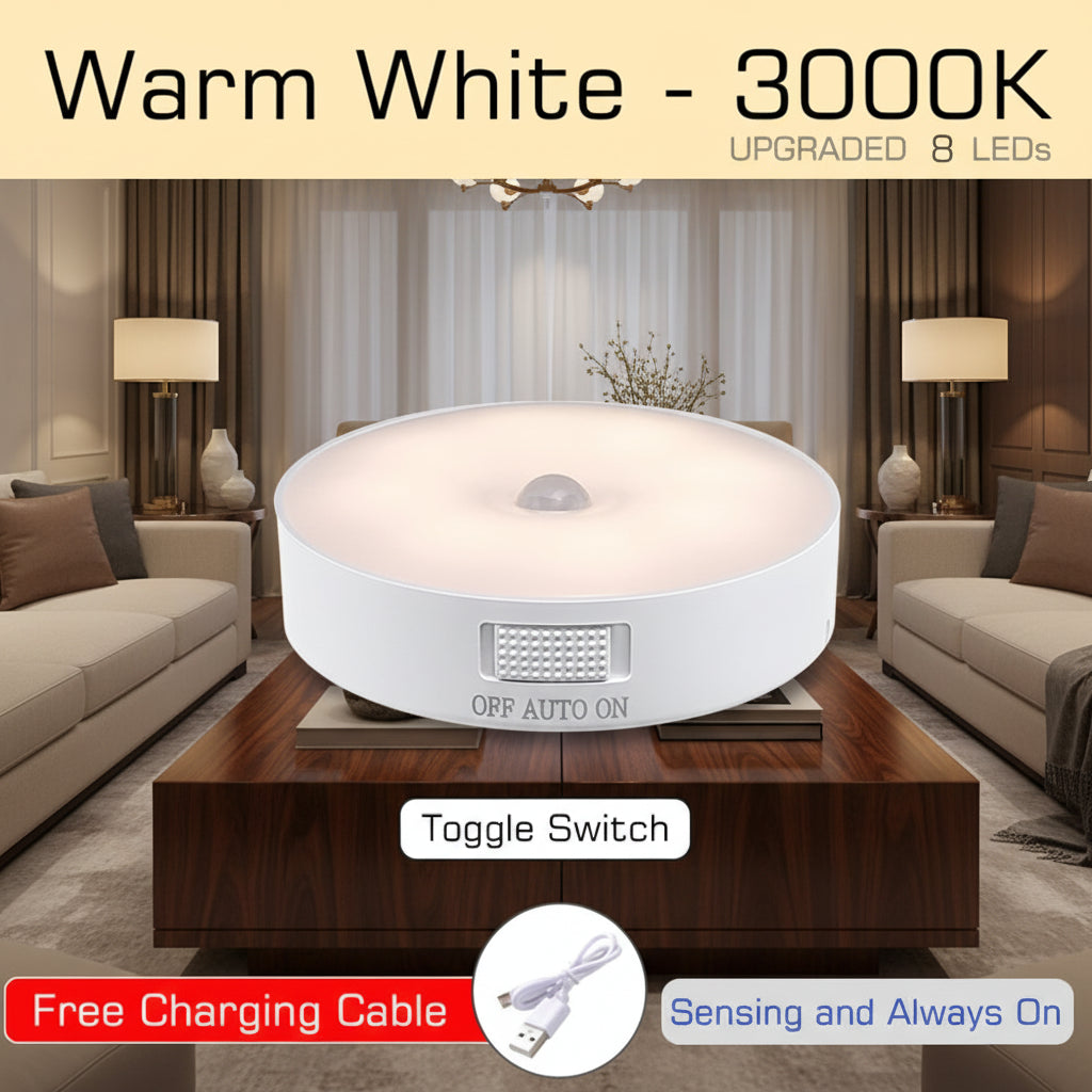 Motion Sensor USB Rechargeable LED Night Light