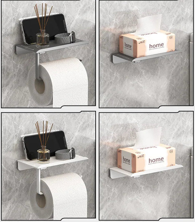 No Punching Toilet Paper Roll Holders