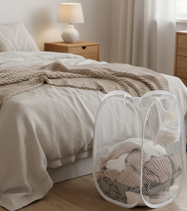 Collapsible Pop-up Mesh Laundry Baskets