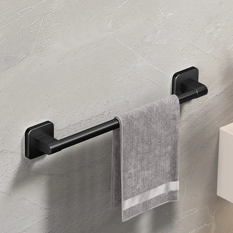 Bathroom Black Aluminum Towel Holders