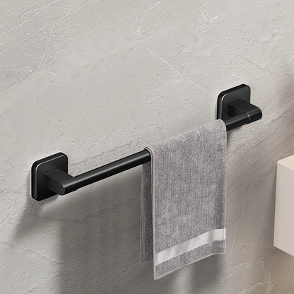 Bathroom Black Aluminum Towel Holders