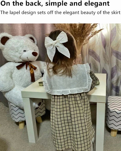 Robes à col (à carreaux avec 4 chaussettes)