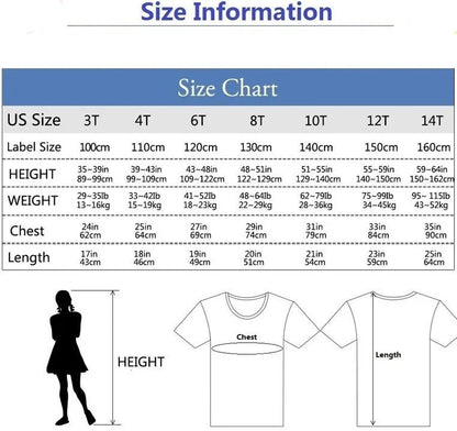 Girl Summer Cute Cartoon Sweatshirts and Skirts