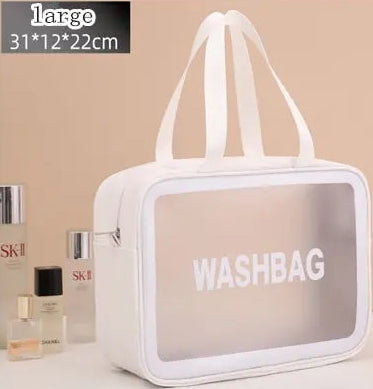 Portable Transparent Waterproof Cosmetic and Toiletry Bags