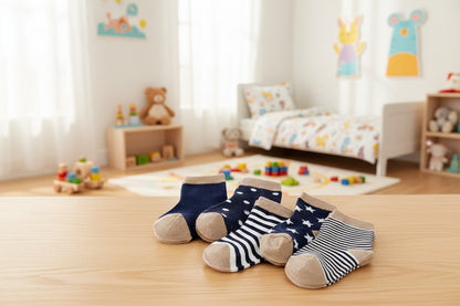 5Prs Cartoon Kids Short Socks