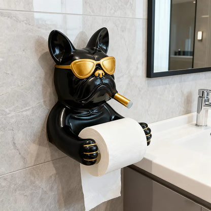 Cute Bulldog Towel Paper Holders