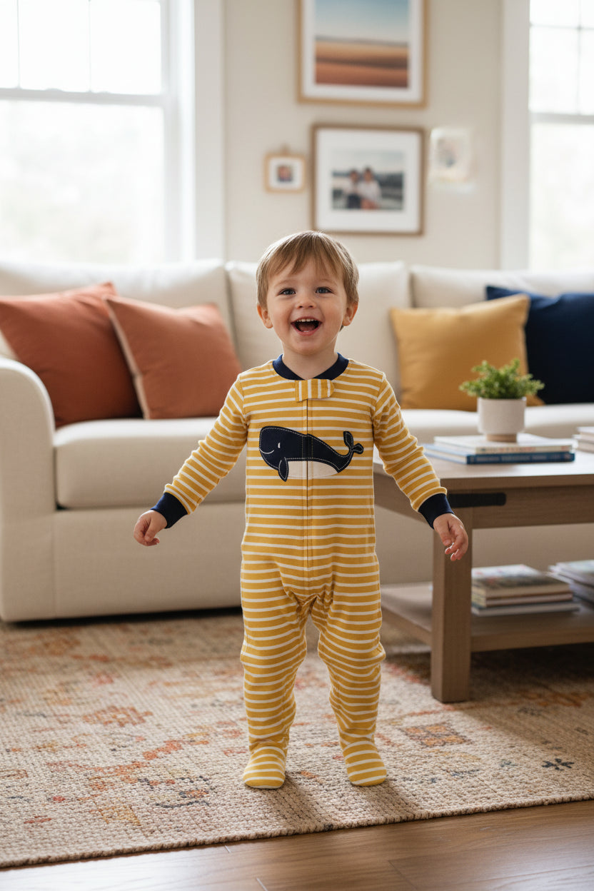 Cute Cotton Long Sleeve Rompers