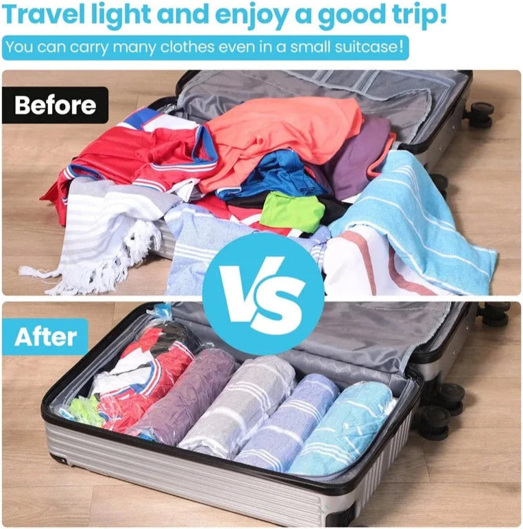 أكياس تخزين مضغوطة بتفريغ الهواء