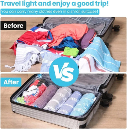 أكياس تخزين مضغوطة بتفريغ الهواء