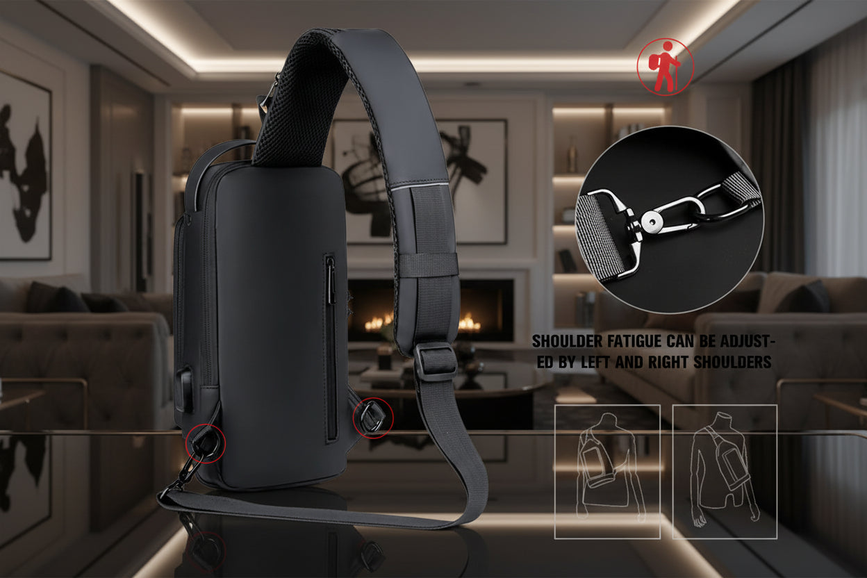 Fashionable Cross Body Bags With USB Charging