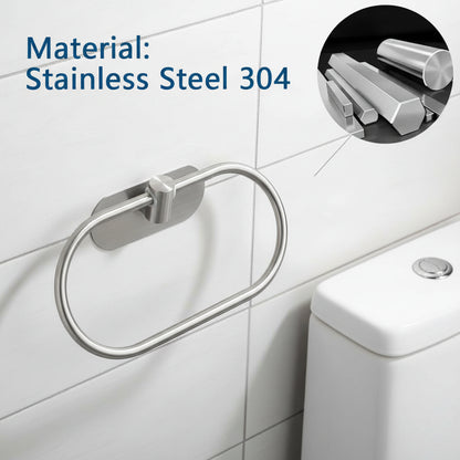 Self-Adhesive Stainless Steel Towel Holders