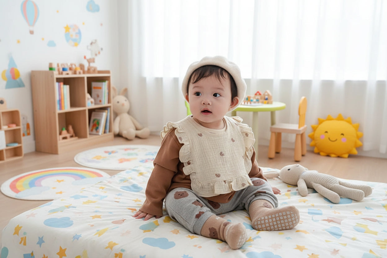 5Prs Mid-Tube Cool Animals Socks With Grips