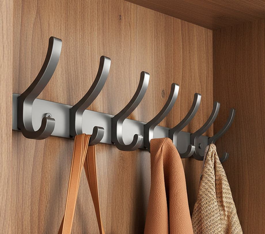 No Drill Behind Door Storage Hooks