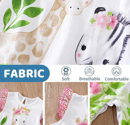 Cute Cartoon Giraffe Bodysuit
