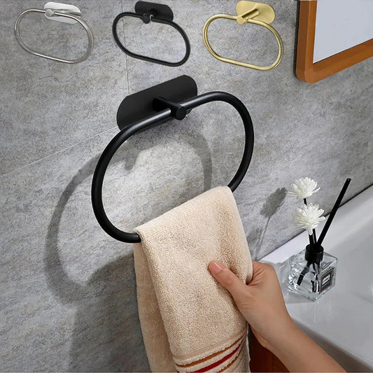 Self-Adhesive Stainless Steel Towel Holders
