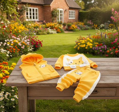 New Cartoon Cat Vests + Sweatshirts + Pants