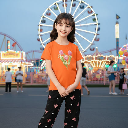 Girl Cute Fashionable Sweatshirts + Pants