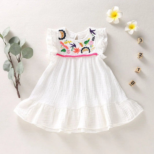 Baby Girl White Floral Dress