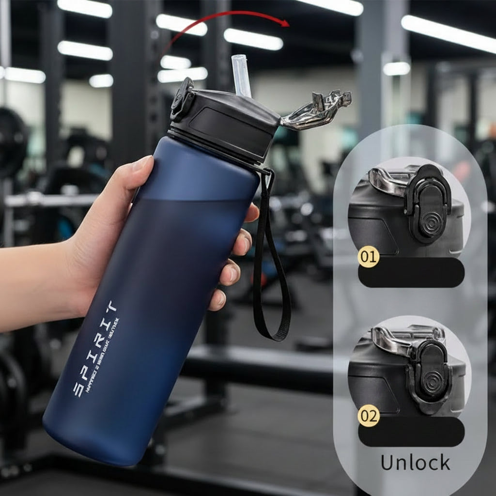 Plastic Water Bottles with Straws