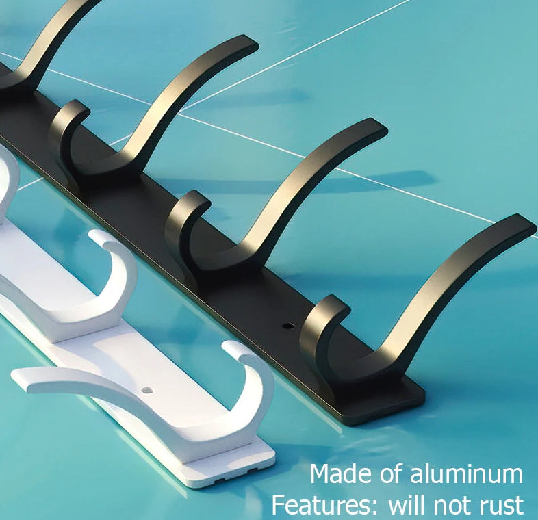 Black/White Folding Robe Hooks
