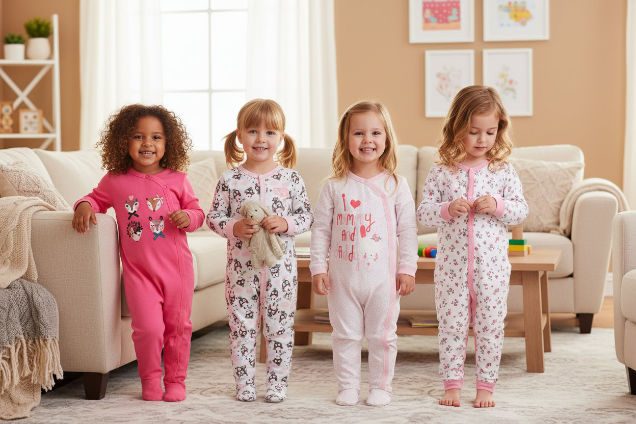 3 or 4 Pieces Unisex Cute Cartoons Bodysuits