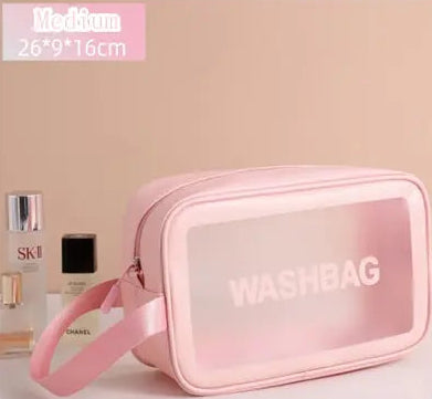 Portable Transparent Waterproof Cosmetic and Toiletry Bags