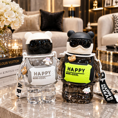 Robot Bear Large Capacity Water Bottles