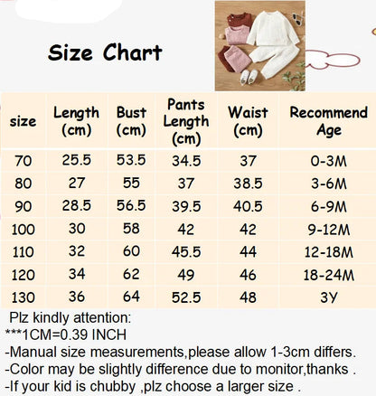 Ensembles bébé : sweat-shirts à manches longues + pantalons