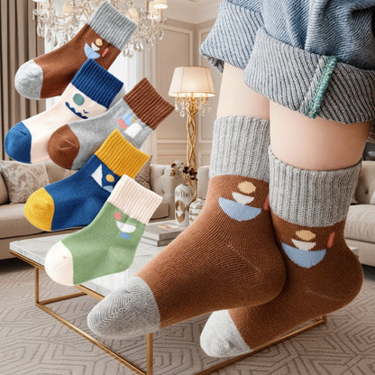 Lot de 5 paires de chaussettes mi-montantes douces et confortables