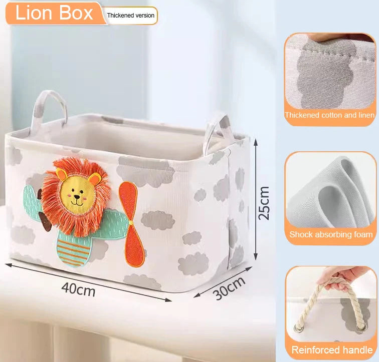 Folding Linen Storage Baskets With Handle