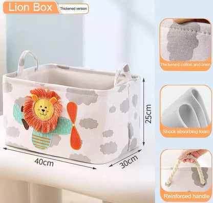 Folding Linen Storage Baskets With Handle