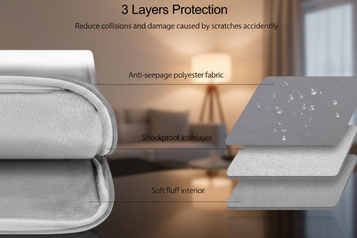 Solid and Soft Handle Tablet Bags