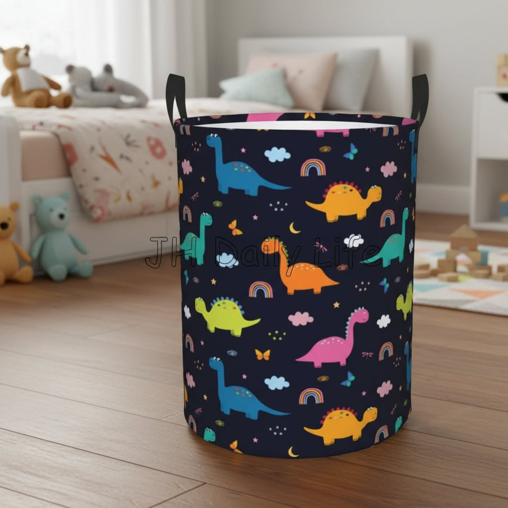Cartoon Dinosaurs Laundry Large Capacity Baskets
