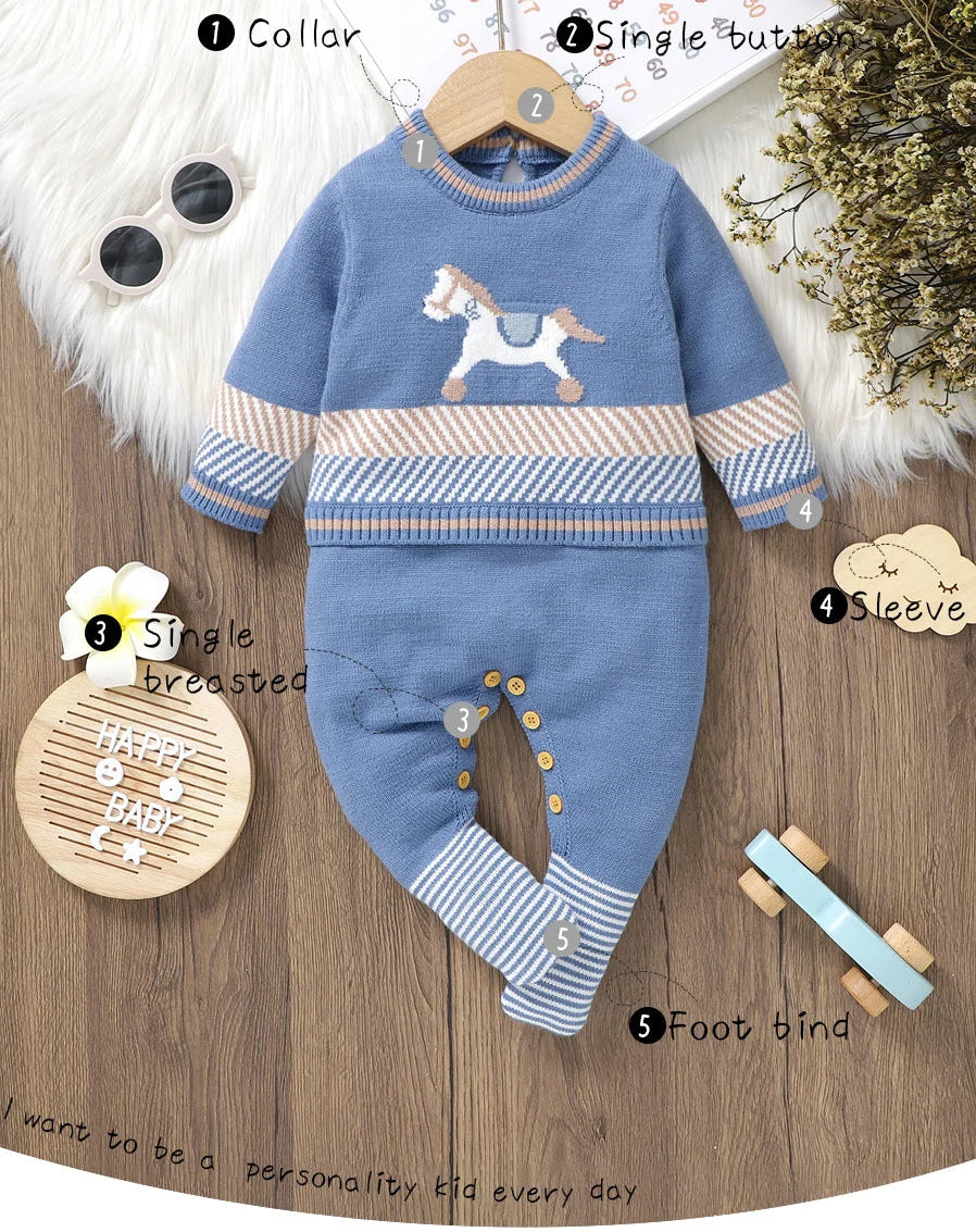 Long Sleeve Horse Romper