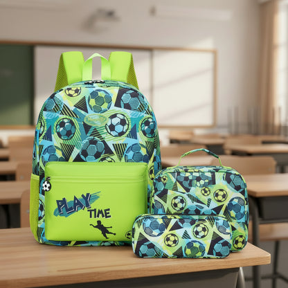 Boys School Backpack With Lunch Box and Pen Case