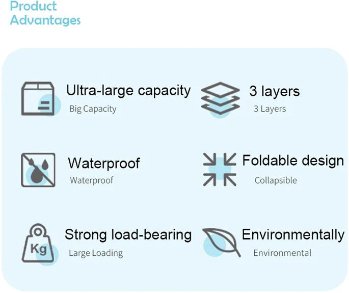 Folding Linen Storage Baskets With Handle