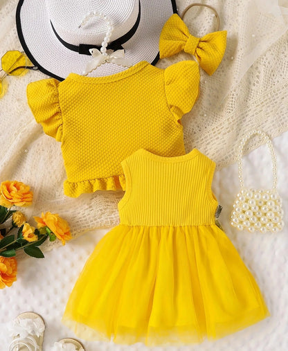 Robes de bébé à fleurs + Vestes + Accessoires pour cheveux