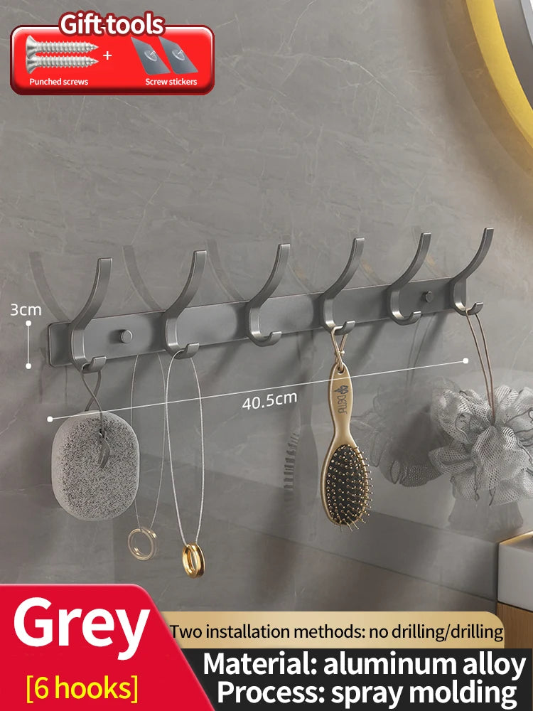 No Drill Behind Door Storage Hooks