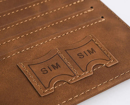 Porte-passeports de voyage en cuir PU