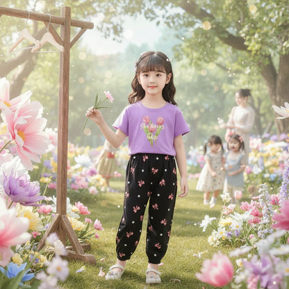Girl Cute Fashionable Sweatshirts + Pants