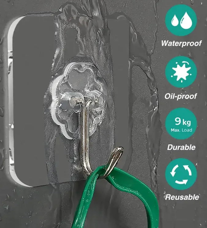 Plastic Transparent Robe Hooks
