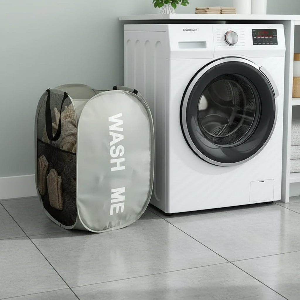 Portable Mesh Pop Up Laundry Baskets