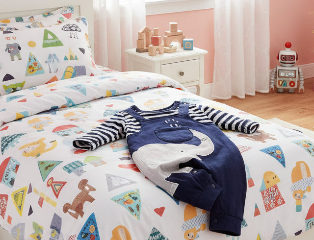 Cute Elephant Cartoon Romper